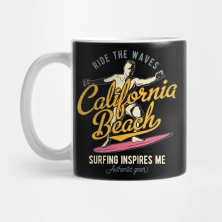 Ride the Waves California summer adventure Mug